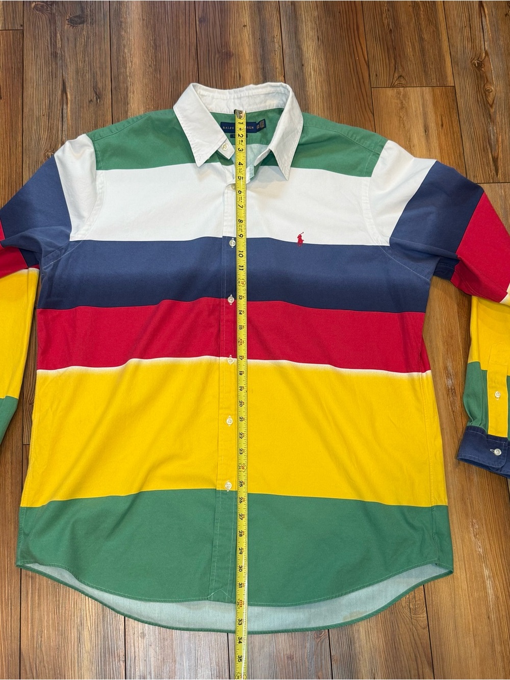 Polo Ralph Lauren Classic Fit XXL Multi Color Lifesaver Long sleeve Button up - Picture 6 of 9